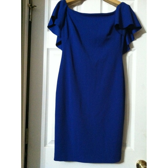 RALPH LAUREN WOMENS NEW BLUE 94%POLYESTER